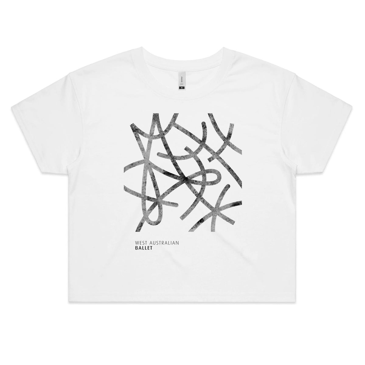Women&#39;s Adult Charcoal Logo Crop T-Shirt