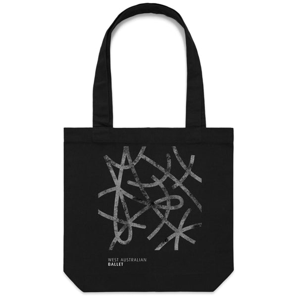 Charcoal Logo Canvas Tote Bag - shopwaballet