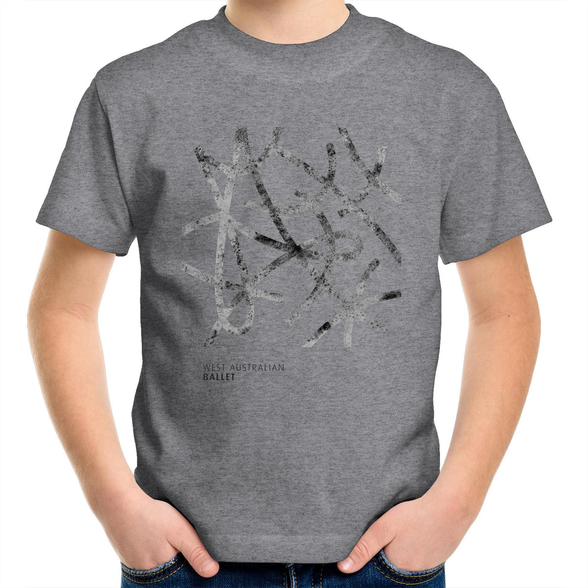 Kids Youth Charcoal Logo T-Shirt